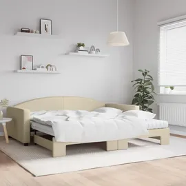 vidaXL Tagesbett 100 x 200 cm Creme