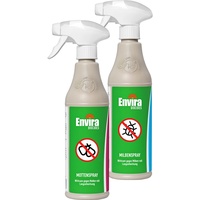 Envira Textilien Pack - Milbenspray & Mottenspray - Geruchlos, auf Wasserbasis & mit Langzeitwirkung - Je 500 ml