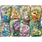 Pokémon Pokémon-Sammelkartenspiel: Mini-Tin-Box Prismatische Entwicklungen (2 Boosterpacks & Purpur - Deutsche Version