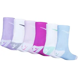 Nike Kids Smiley Crew Socken 6 Paare rosa 23-26,5