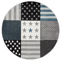 Pergamon Kinder und Jugend Teppich Maui Sterne Rund (Ø