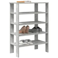 VidaXL Schuhregal Betongrau 61x32x87,5 cm Holzwerkstoff