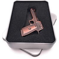 Onwomania Gun Pistole Chrom USB Stick in Alu Geschenkbox 32 GB USB 2.0