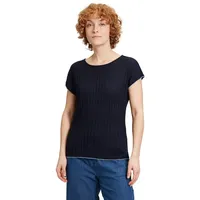 Cartoon Casual-Shirt mit Rippenstruktur in Baritone Blue | Gr.: