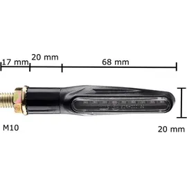 OEM Lauflicht Blinker Motorrad LED KP6 E-Prüfzeichen 2 Stück