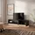 SKRAUT HOME Lowboard 207x50x37 cm Schwarz/Eiche Holzwerkstoff