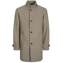 JACK & JONES Melton Mantel - Greige - M