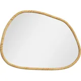 Homcom Wandspiegel Glas, Kiefernholz