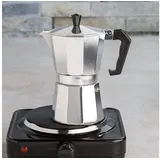 Faizee Möbel Espressokocher Mokka Premium Espresso Aluminium groß grau 12 Tassen 600 ml - Grau