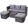 MCW Lounge-Set, anthrazit, Kissen hellgrau