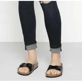 Birkenstock Madrid Birko-Flor Lack schmal schwarz lack 38