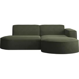 Kaiser Möbel Ecksofa, Sofa L form, Couch L form MODENA L STUDIO stoff Neve Olive Rechts