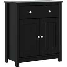 vidaXL Berg Badschrank 69,5 x 34 x 80 cm Schwarz Massivholz