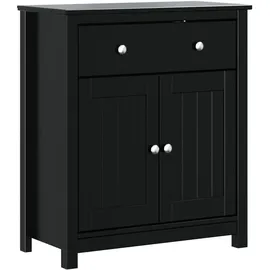 vidaXL Berg Badschrank 69,5 x 34 x 80 cm Schwarz Massivholz