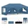 Woltu Faltpavillon 3 x 6 m inkl. 2 Seitenteile Blau