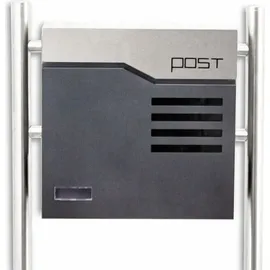 BITUXX Design Standbriefkasten 16772 Graphit inkl. Zeitungsfach