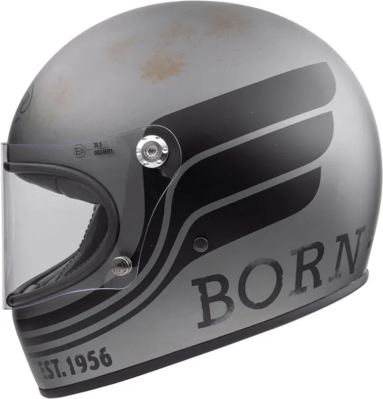 Premier Trophy BTR, casque intégral - Mat Gris/Noir - S