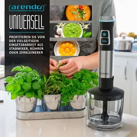 Arendo 1200W TURBO Stabmixer Set 4in1