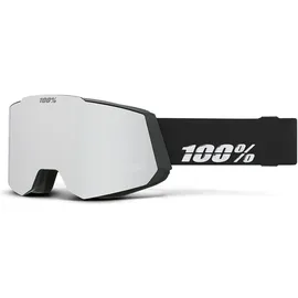 100% Snowcraft Skibrille (Größe One Size, schwarz)