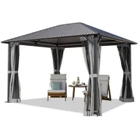 TOOLPORT Moonlight 3x3,65 m mit Stahldach - Hardtop Pavillon