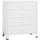 vidaXL Industrial Kommode mit Schubladen Weiß 78x40x93 cm Metall