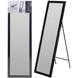 Ganzkörperspiegel Spiegel Standspiegel 125x35 cm schwarz Deko Dekospiegel modern