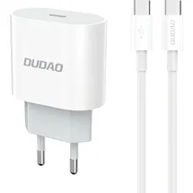 DUDAO A14EUC PD 20W USB-C Wandladegerät Kabel - Weiß