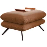 KAWOLA Hocker CHARME Cord 120 x 45 x 70 cm Braun