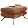 KAWOLA Hocker CHARME Cord 120 x 45 x 70 cm Braun
