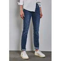 STREET ONE Damen, A378402 Jeans im Casual Fit, Dark Blue wash), 26W / 30L - 26W / 30L