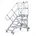 Plattformtreppe fahrbar 60 1 75 m 800 mm Aluminium Stahl