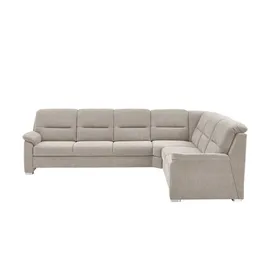 meinSofa Eckcouch Flachgewebe 2-Sitzer Creme