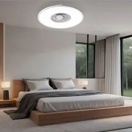 just light. Flat Air 59,5 cm Deckenventilator weiß