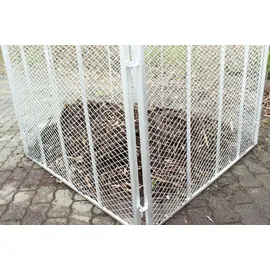 Trutzholm 2x Komposter 100x100x80 cm Metallkomposter aus Streckmetall Feuerverzinkt