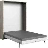 Juist 140 x 200 cm vertikal weiß/san remo eiche nachbildung