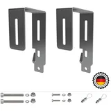 Solar Haken Balkon passend für Solarpanel Balkonkraftwerk Befestigung Eckig bis 120mm