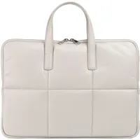 Dudu Togean Laptoptasche Leder Weiß