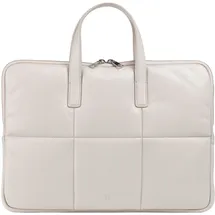 Dudu Togean Laptoptasche Leder Weiß