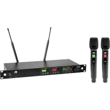 Omnitronic UHF-602 2-Kanal Funkmikrofon-System 823-832/863-865 MHz