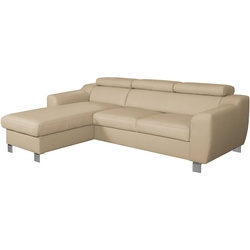 Ecksofa Aspen Leder Beige