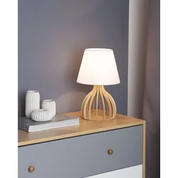 Tischlampe weiß 36 cm geometrisch AGUEDA