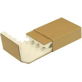 TransPak Noppenschaumverpackung Maße 140x100x40mm Schaumhöhe 20mm braun, Transpak,