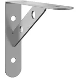 vidaXL Regalträger 4 Stk. 15x2,5x11,5 cm Silbern Edelstahl