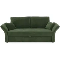 Schlafsofa Luca Cord Grün 163 x 201 cm