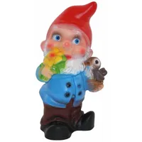RAKSO Deko Figur Zwerg H 19 cm Gartenzwerg mit