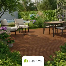 Juskys Terrassendiele 220 cm teak
