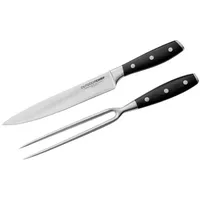Outdoorchef Tranchierbesteck 2-tlg. Edelstahl schwarz