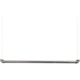 1x Natural Goods Berlin Hängegarderobe Pipe GARD Swing | frei hängende Industrial Vintage Kleiderstange Deckenmontage am 5m Seil höhenverstellbar | Wasserrohre Fitting | DIY (90cm, weißes Seil)