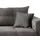 MID.YOU Eckcouch Cord 4-Sitzer Grau