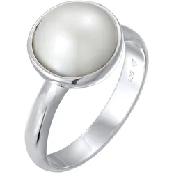 Nenalina Damenring Mabe Perle Klassisch Edel 925 Silber Ringe   